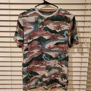 NWOT Ted Baker Tropical Pattern T-shirt